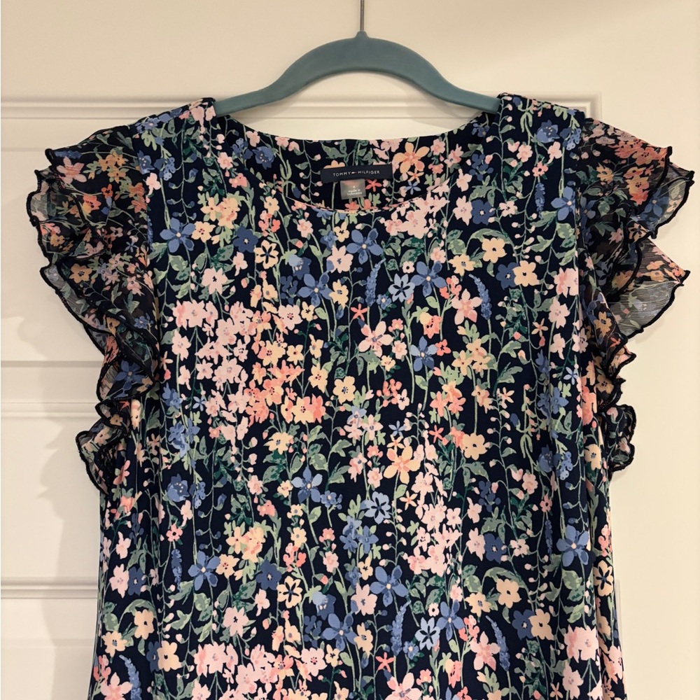 Tommy Hilfiger Floral Polyester Women’s Dress with ruffle detail. Size 6 - Picture 5 of 5